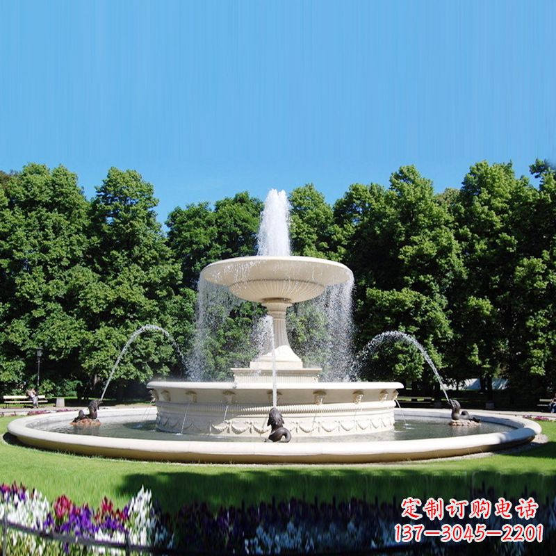 安阳大型欧式石雕喷泉雕塑,提升园林气派