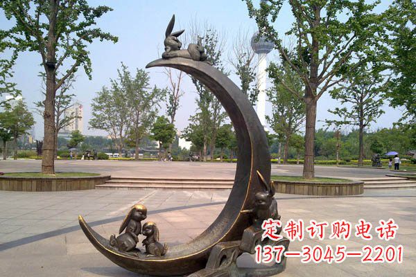 安阳典雅月亮铜雕