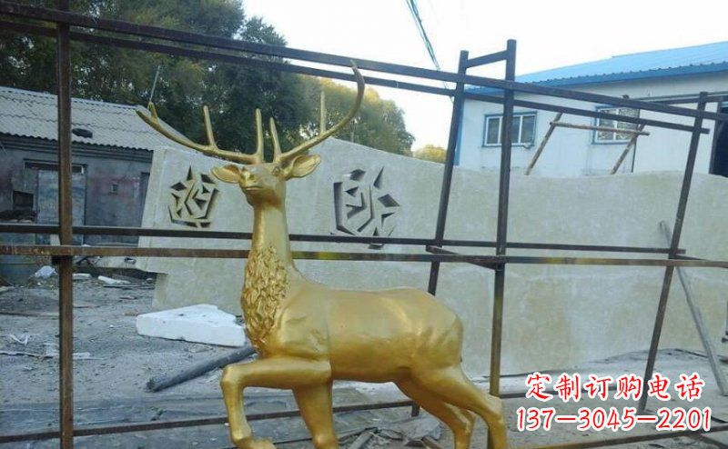 安阳室内外羚羊铜雕艺术品