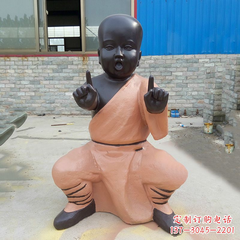 安阳铜雕功夫小和尚