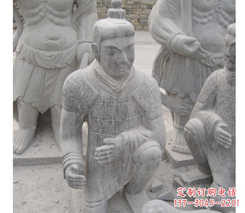 安阳精致兵马俑雕塑,给您的空间一丝古代历史