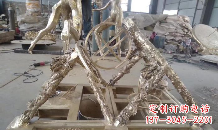 安阳“百年古董浑天仪铜雕,让古典美触手可及”