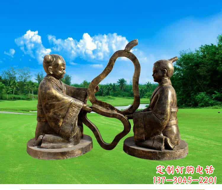 安阳精美古代孔融让梨人物铜雕