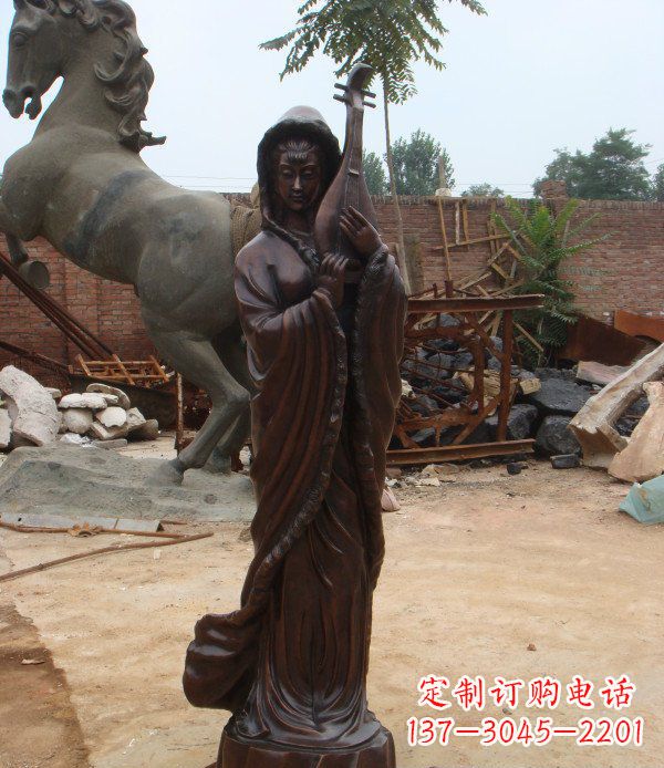 安阳中领雕塑丝滑美女铜雕
