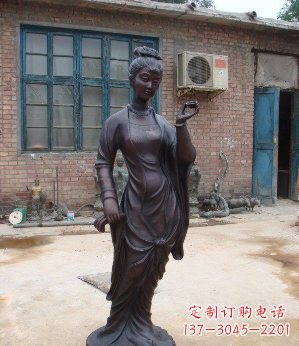 安阳中领雕塑精美美女铜雕