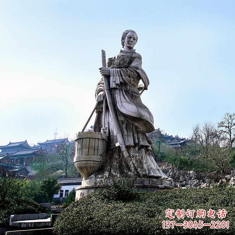 安阳浪漫古典,文姜古装美女雕塑