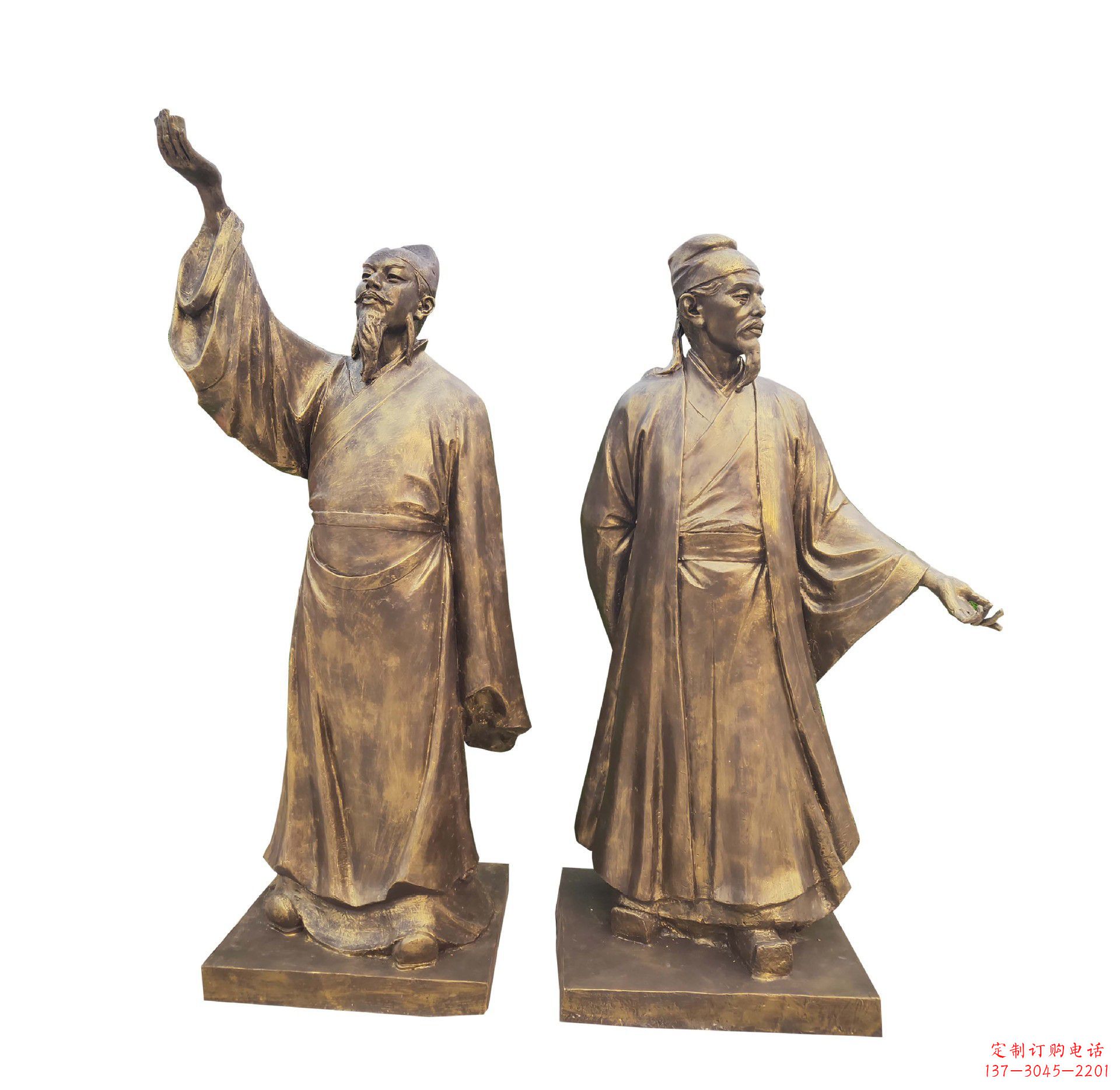 安阳中领雕塑-传承古代文人雅士李白雕塑