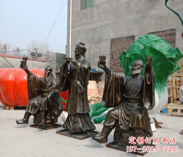安阳浓缩古代江湖英雄——名人雕塑