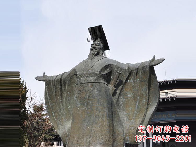 安阳古代名人秦始皇铜雕