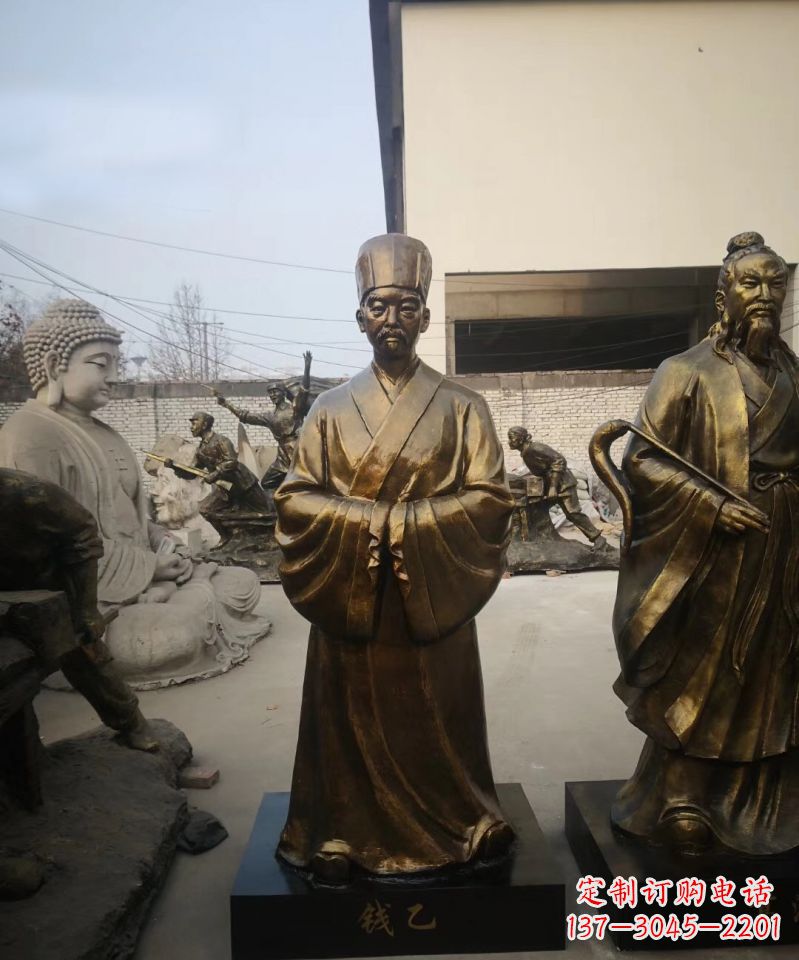 安阳古代名人精美铜雕
