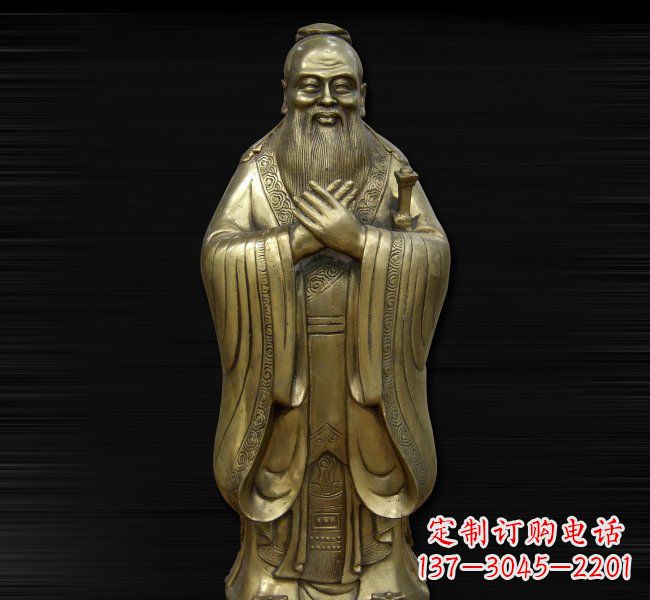 安阳依德行者·古代名人铸造孔子雕塑