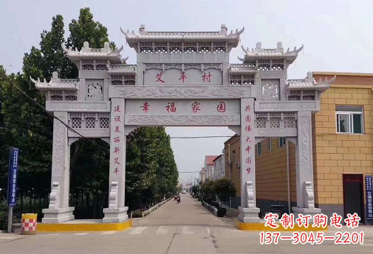 安阳精美古代牌坊雕塑,尽显贵族品质