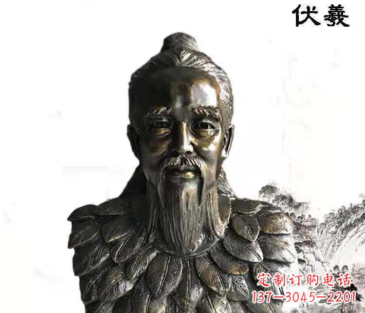 安阳经典古神伏羲雕像,文化艺术绽放光芒