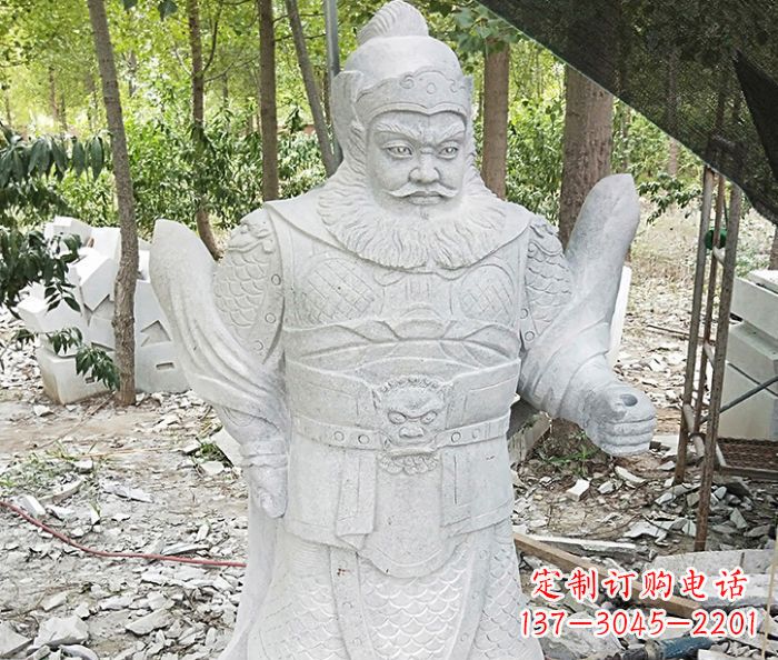 安阳精美古典关公石雕