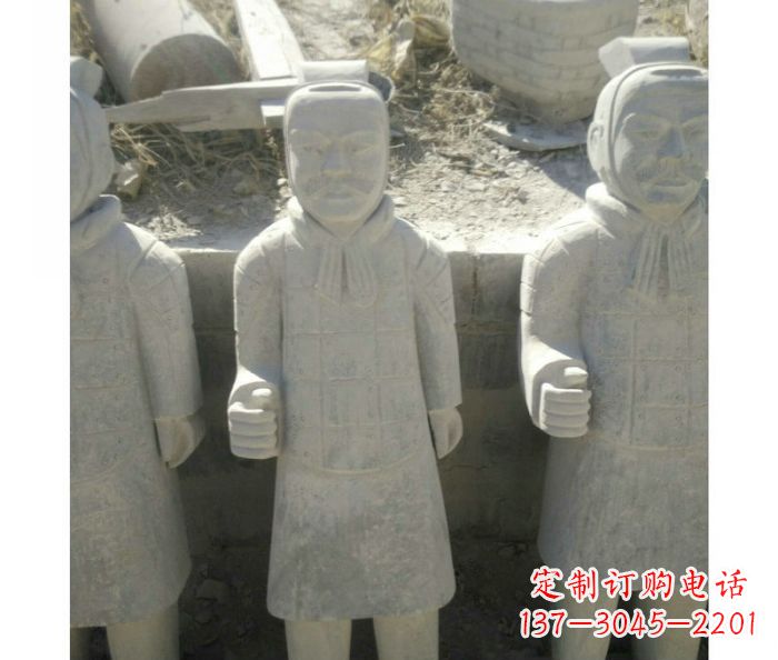安阳欣赏秦帝国历史,精美的兵马俑雕塑
