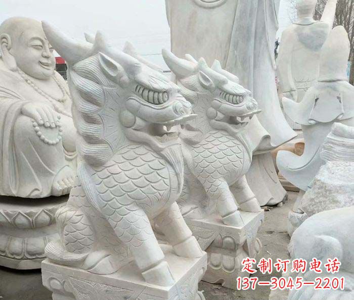 安阳中领雕塑麒麟石雕:传承古典韵味