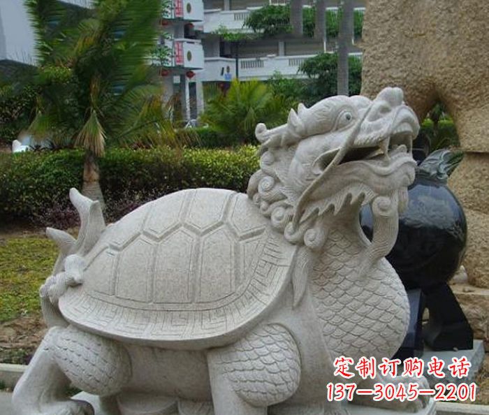 安阳中领雕塑:古典神兽龙龟石雕精神的传承