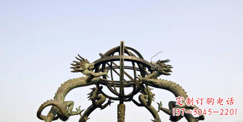 安阳传承中国古代文化,浑天仪铜雕——让精致的往事重现