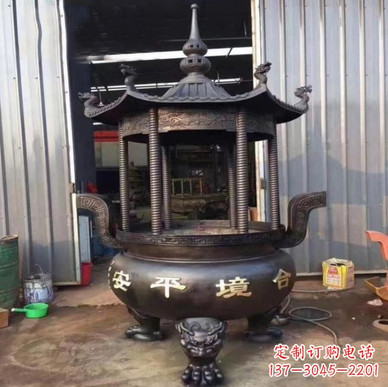 安阳精美古代铜香炉雕塑，成就您的家庭情调