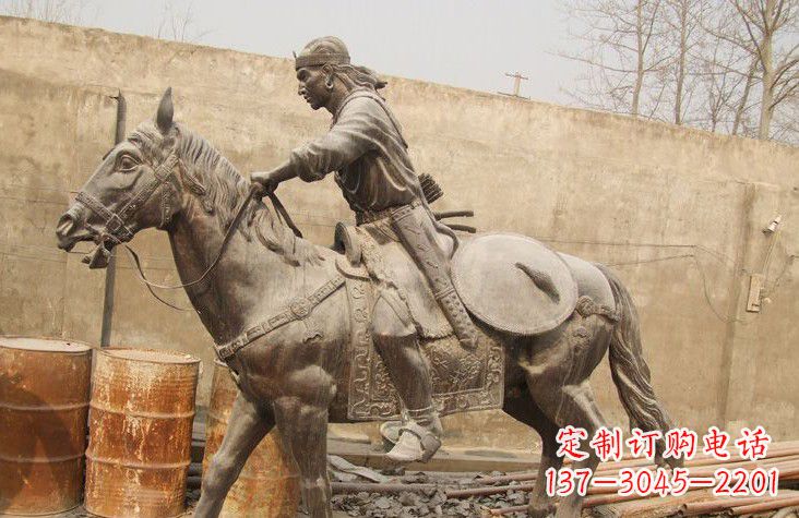 安阳古代战马铜雕塑，为您定制灵动雄壮的艺术品
