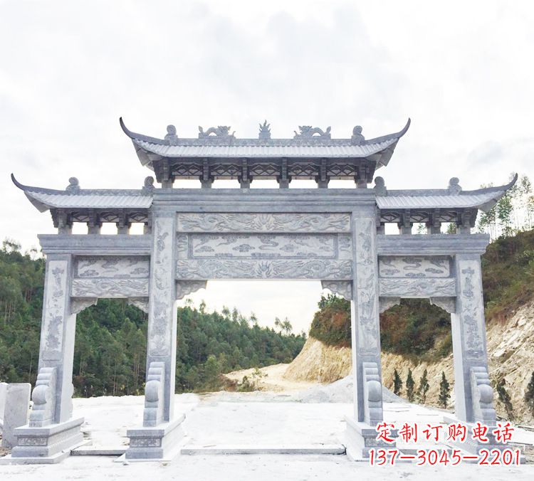 安阳中领雕塑精美牌坊雕塑