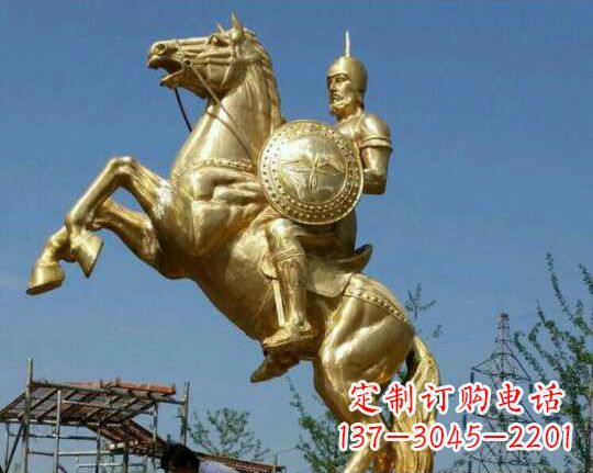 安阳古罗马战士骑马铜雕——让你呈现最传统的骑士风采
