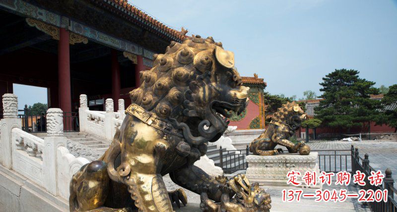 安阳黄铜狮子雕塑——象征着永恒的力量