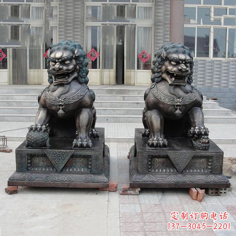 安阳故宫狮子雕塑，精美绝伦，给您不一样的视觉享受