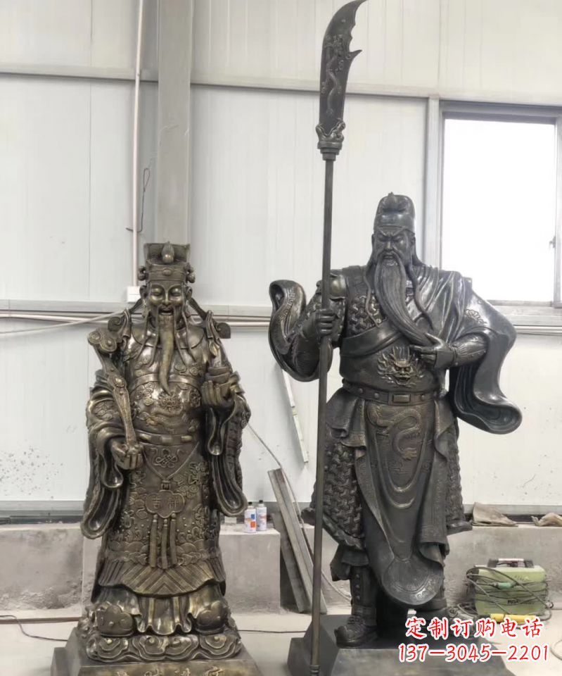 安阳海量关公雕塑把财神收入囊中！