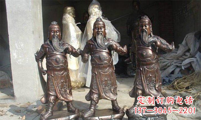 安阳精美绝伦的关公铜雕塑