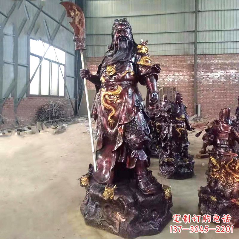 安阳国际级铜雕作品--关公关二爷神像