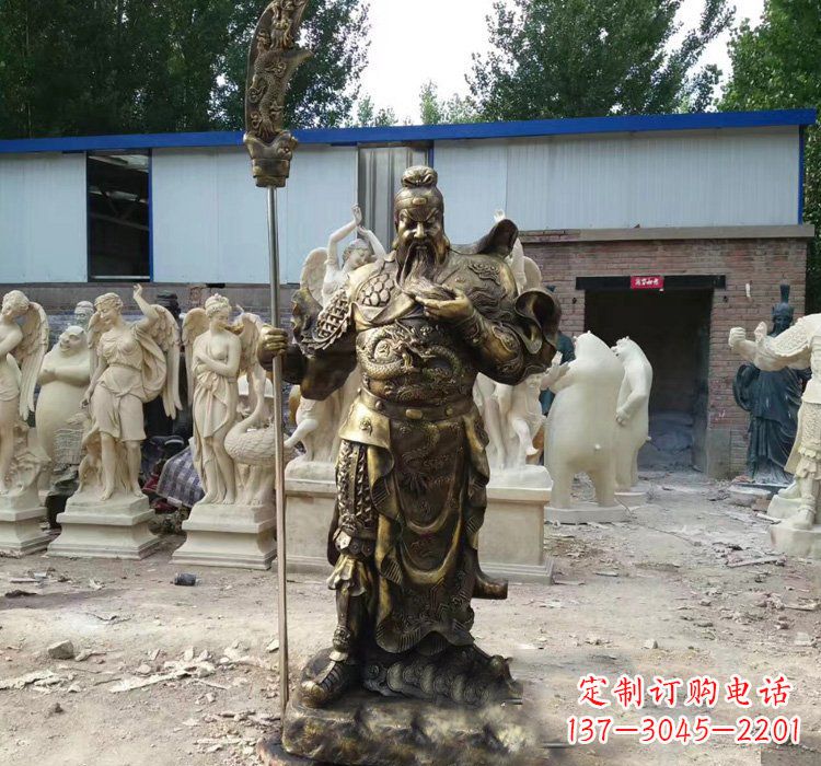 安阳精致古典，尊贵典雅--关公铜雕定制