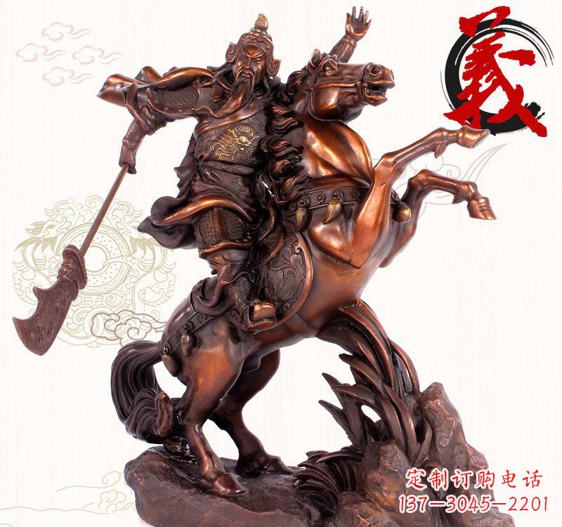 安阳中领雕塑：脱胎于古代传奇的关公铜雕