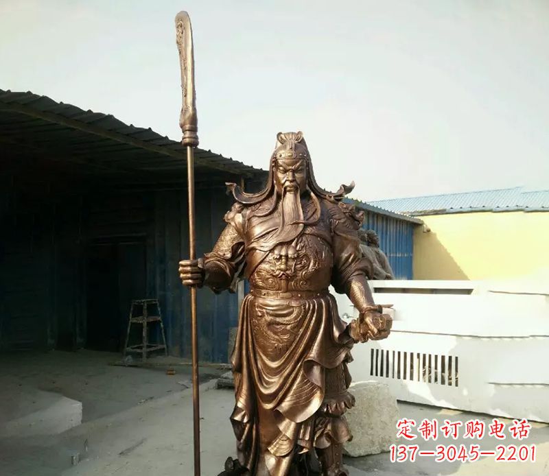 安阳中领雕塑定制关公铜雕