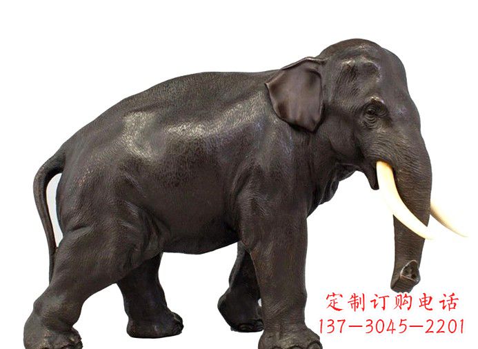 安阳中领雕塑|传递象征意义的铜大象雕塑