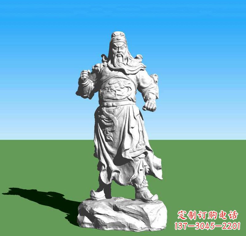 安阳关云长关羽雕塑，让关羽永驻古代