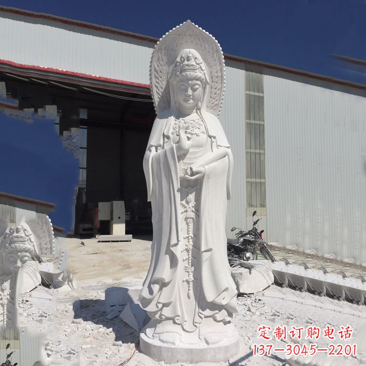 安阳观音大理石雕塑，让你的家居更具仪式感