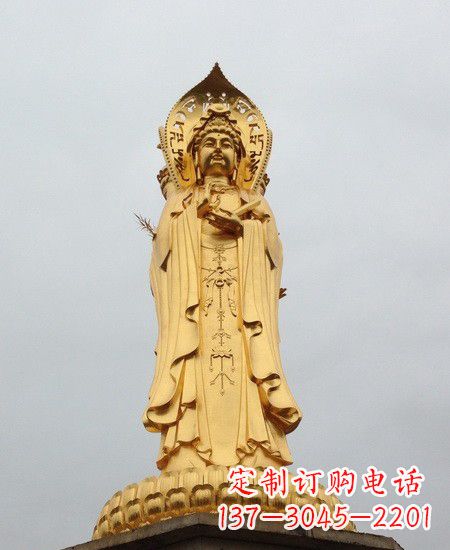 安阳观音铜雕塑-传承千年古风