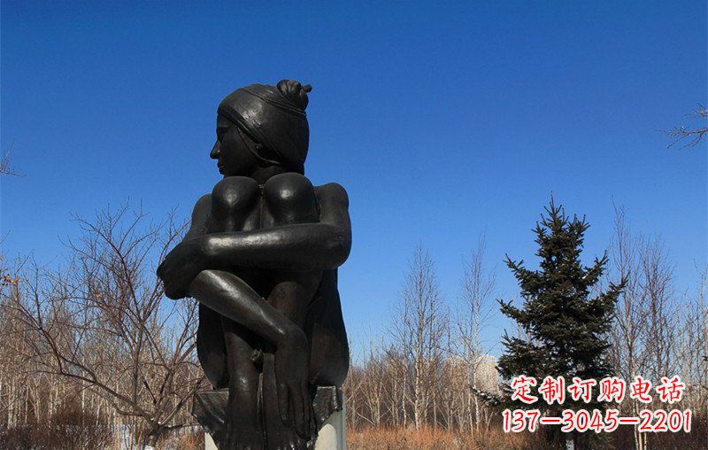 安阳浪漫优雅的女孩铜雕