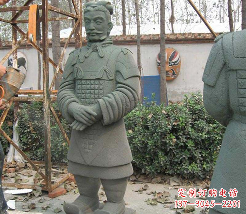 安阳蓝鼎中领雕塑|广场兵马俑石雕