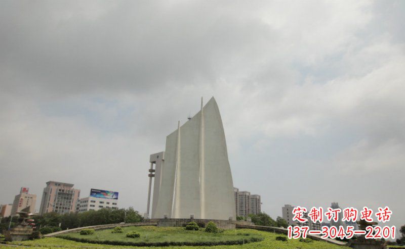 安阳中领雕塑：让你的空间更英伦风——不锈钢抽象船帆雕塑