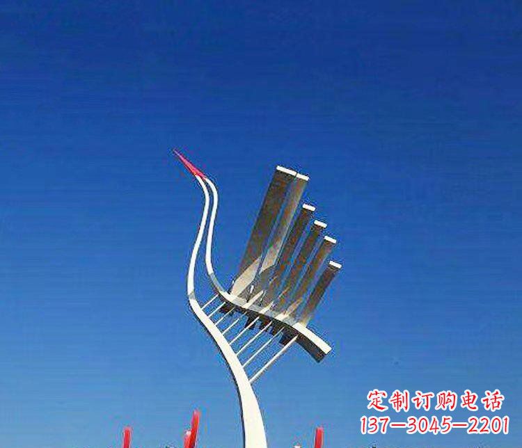 安阳丹顶鹤景观雕塑，完美定制