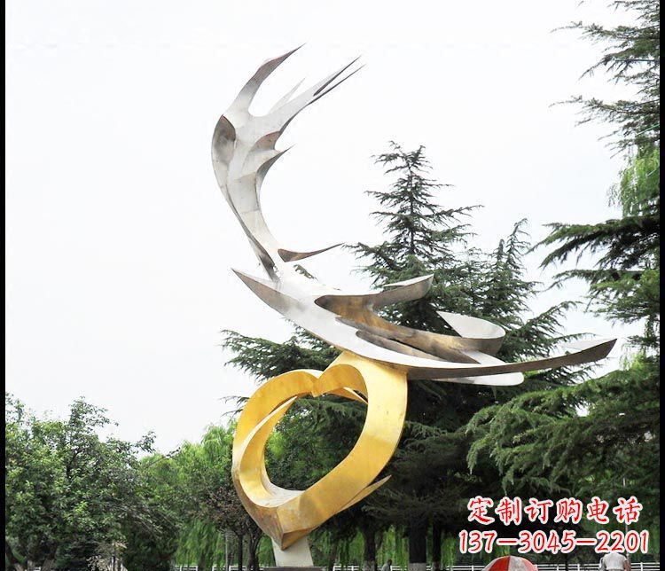 安阳典雅凤凰抽象雕塑