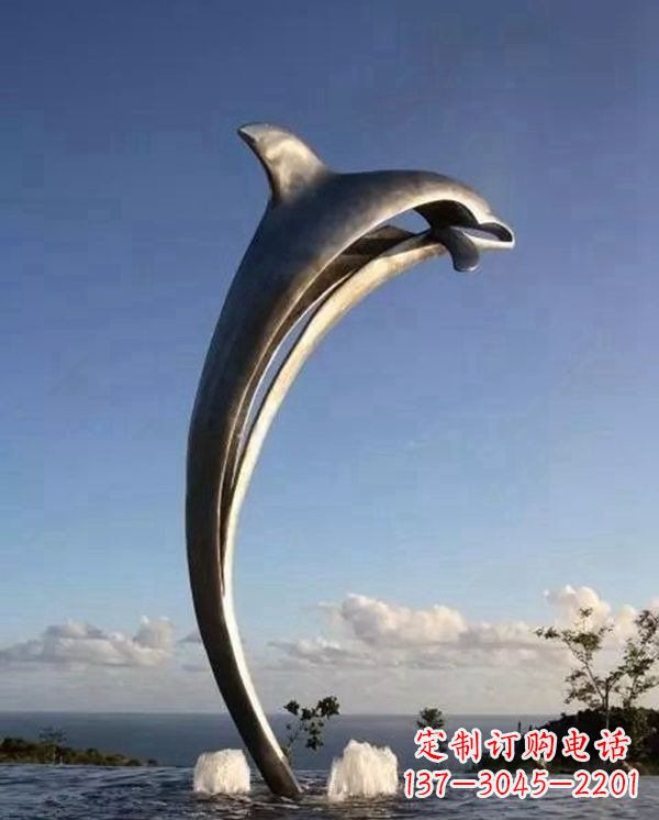 安阳精致雕刻,细腻传递—中领雕塑海豚雕塑