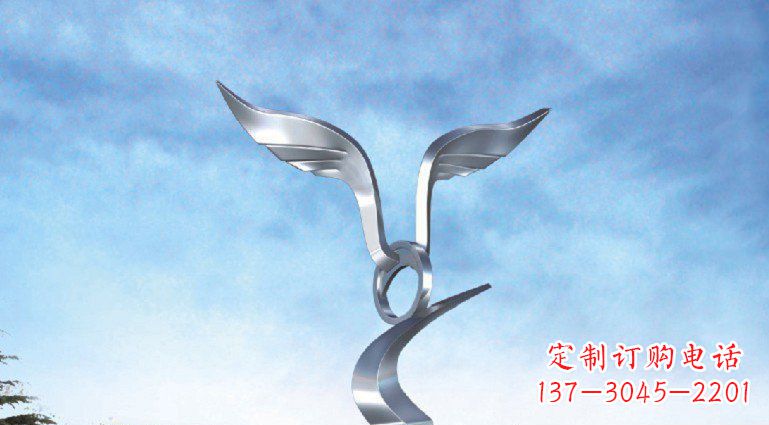 安阳中领雕塑出品:不锈钢海鸥雕塑