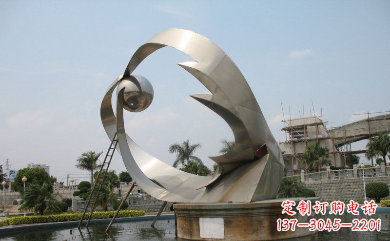 安阳室外不锈钢喷泉雕塑