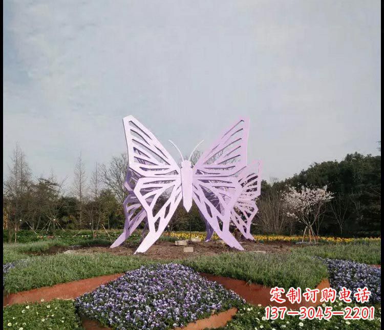 安阳中领雕塑厂家精美不锈钢蝴蝶雕塑