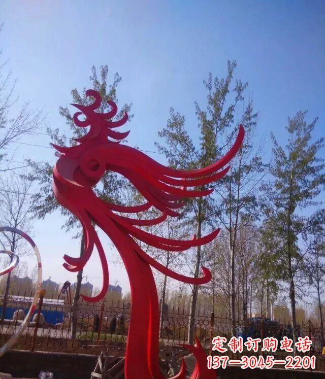 安阳中领雕塑凤凰大型抽象雕塑