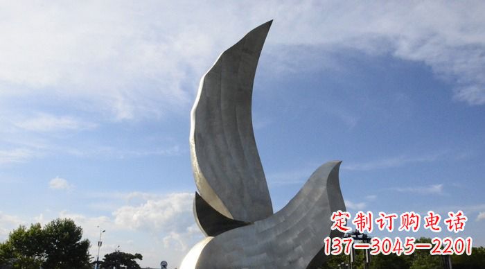 安阳领雕塑带来的和平鸽雕塑