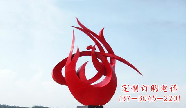 安阳艺术引领,荣耀之羽——中国领雕塑制作不锈钢大型凤凰雕塑